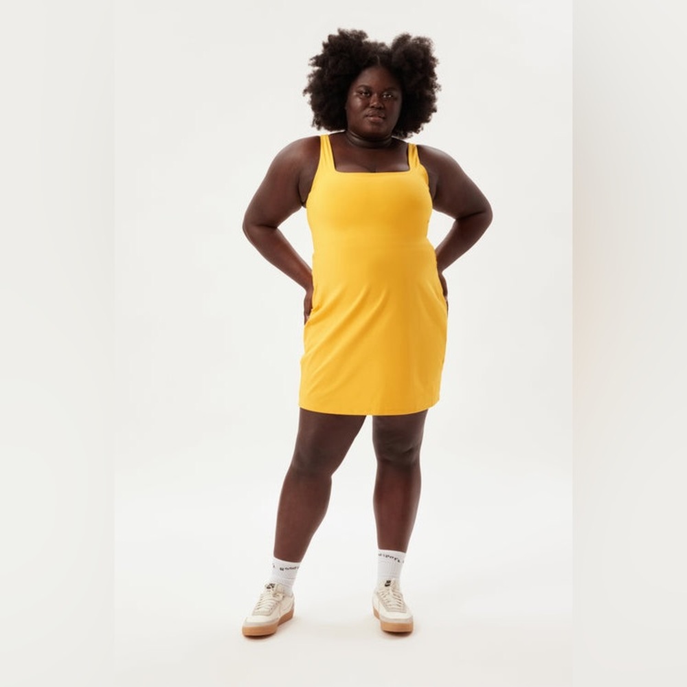 Girlfriend Collective Citrine Tommy Dress in XL